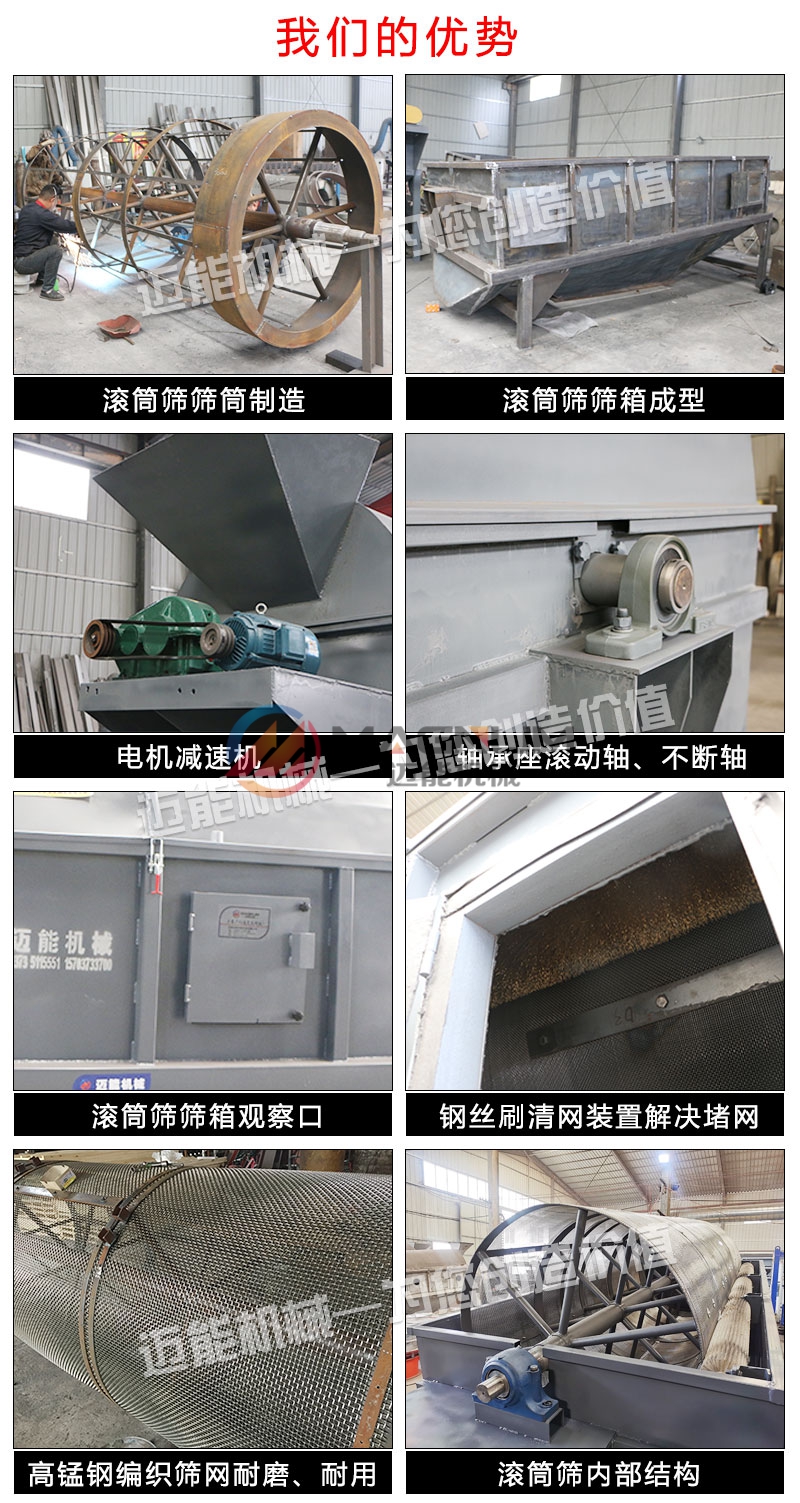 圆形滚筒筛细节