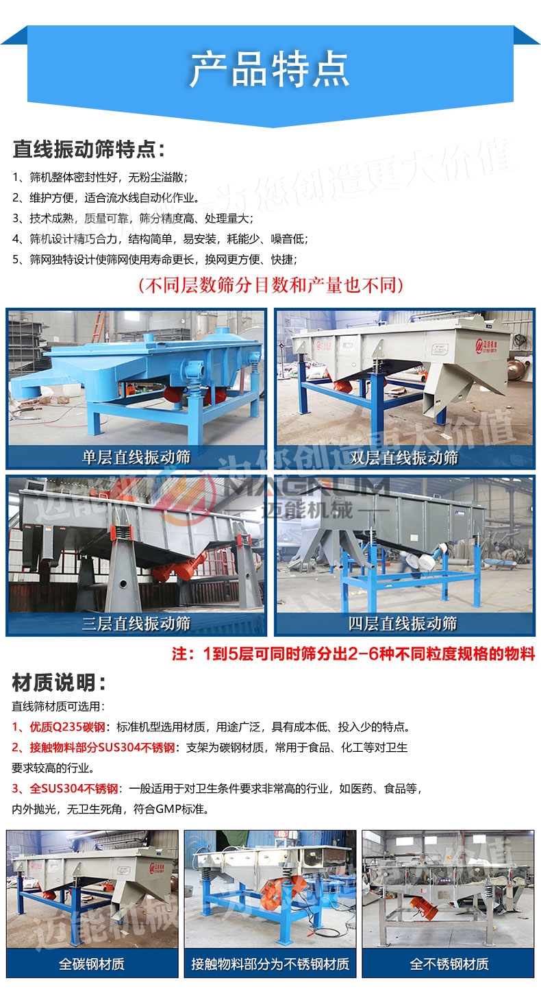 玻璃纤维直线振动筛